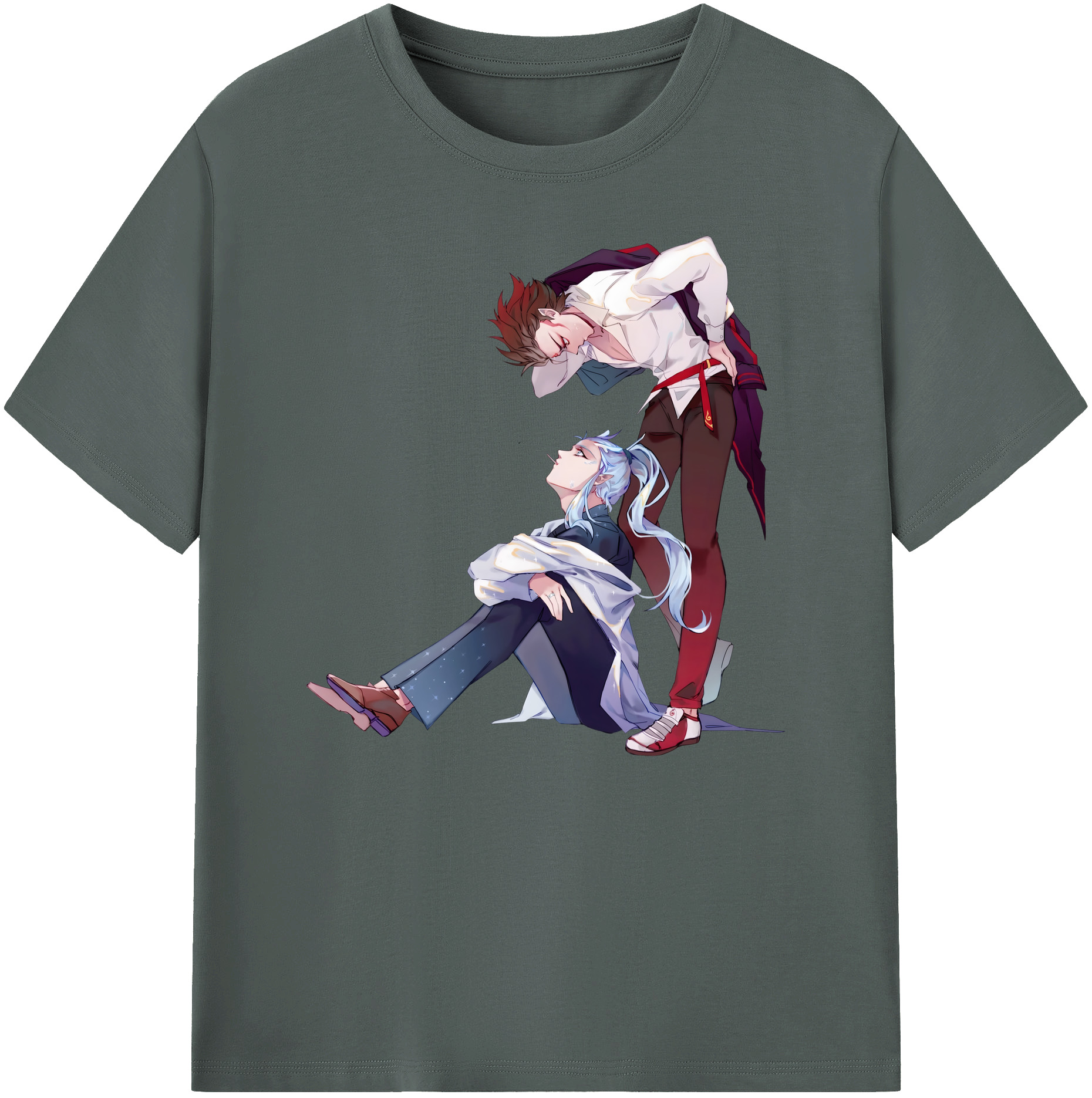 （画像用） Ne Zha 2 ナタ 魔童の大暴れ 綿100％ メンズ半袖Tシャツ｜肌触りやわらか＆通気性